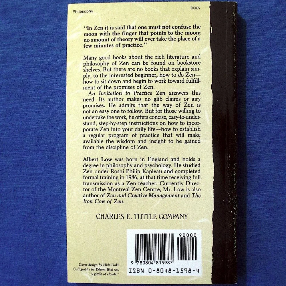 Book: An Invitation to Practice Zen by Albert Low - Picture 5 of 5